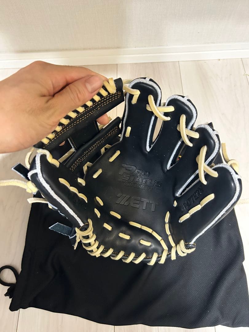 ZETT 硬式内野　今宮296型　未使用品　オーダー　日本製　Nブラック　グラブ