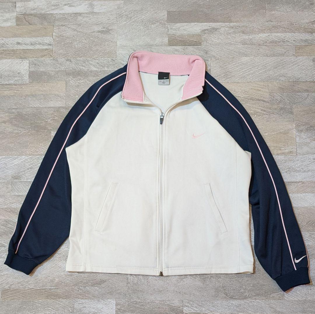 ★月末セール★NIKE 00s セットアップ ジャージ M ネイビー×ピンク