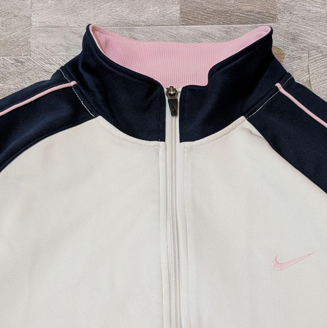 ★月末セール★NIKE 00s セットアップ ジャージ M ネイビー×ピンク