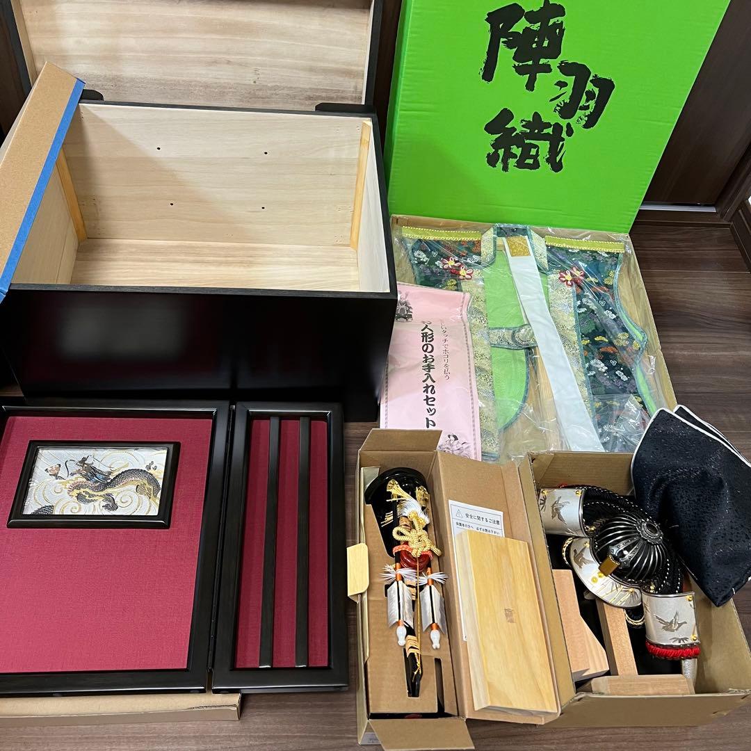 【収納専用箱あり】五月人形 +陣羽織