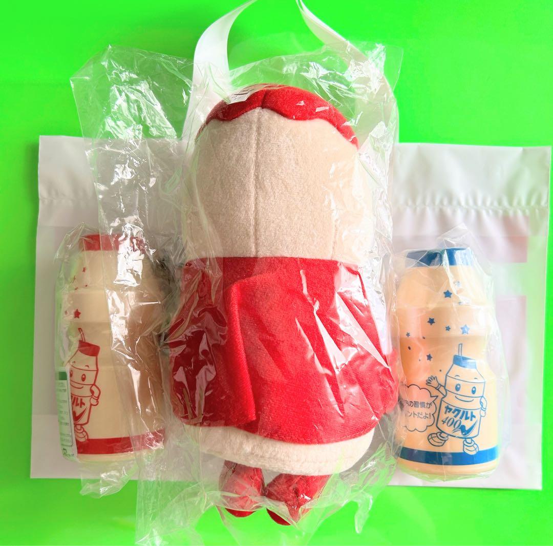 ヤクルトマンぬいぐるみ〜ヤクルト400を添えて　新品