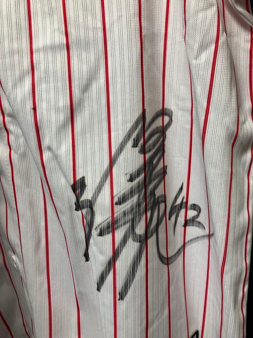 ヤクルトスワローズ　サイン入り　澤井廉　ホーム　ユニフォーム