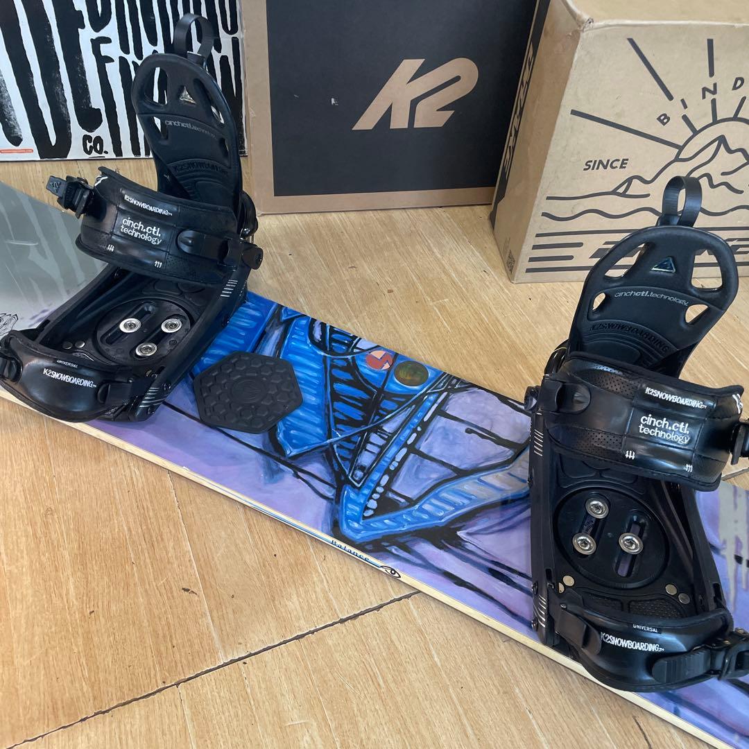 BURTON×K2　バイン付スノーボードセット　テリエモデル　バートン