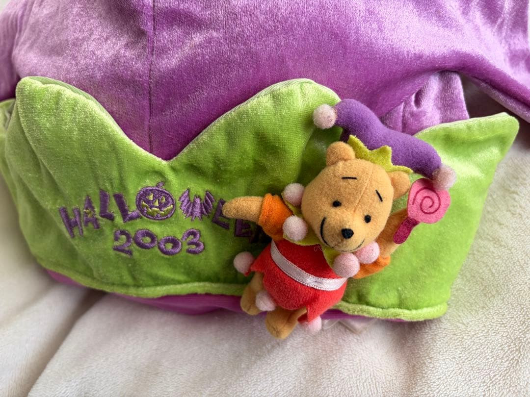 ディズニー　プーさん　ハロウィン　ピエロ　ファンキャップ