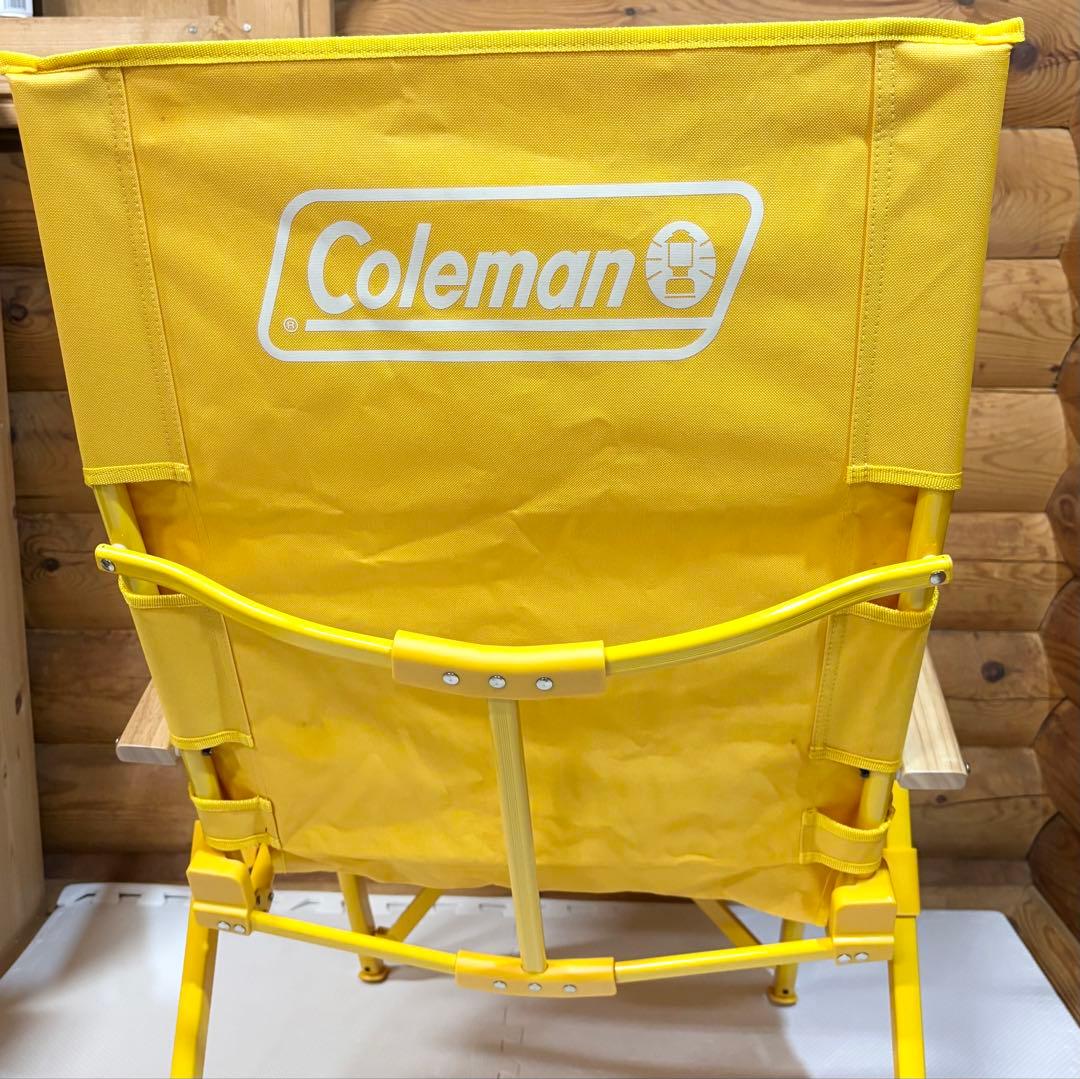 Coleman レイチェア 3段階 リクライニング ハイバックチェア イエロー