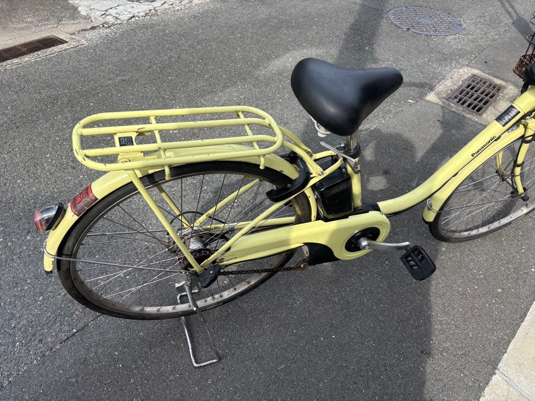 Panasonic 電動アシスト自転車 イエロー8ah