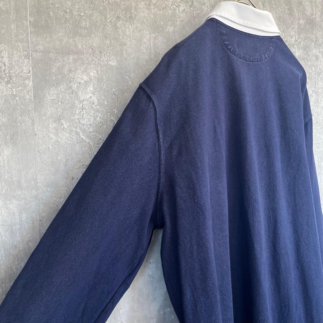 【人気カラー】ポロ ラルフローレン 長袖 ラガーシャツ 古着 メンズ