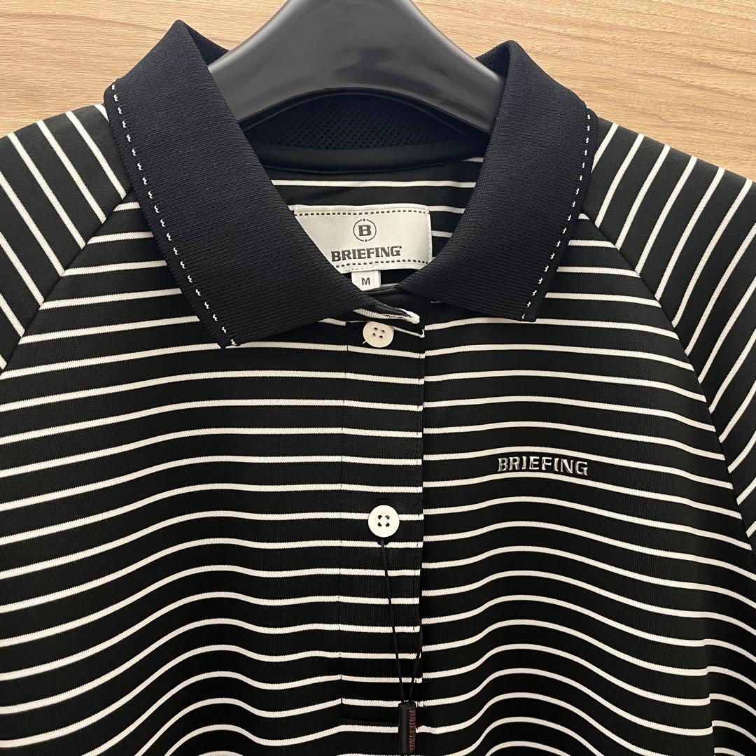 新品★56,100円 レディースM BRIEFING パンツ＆シャツ セット黒灰