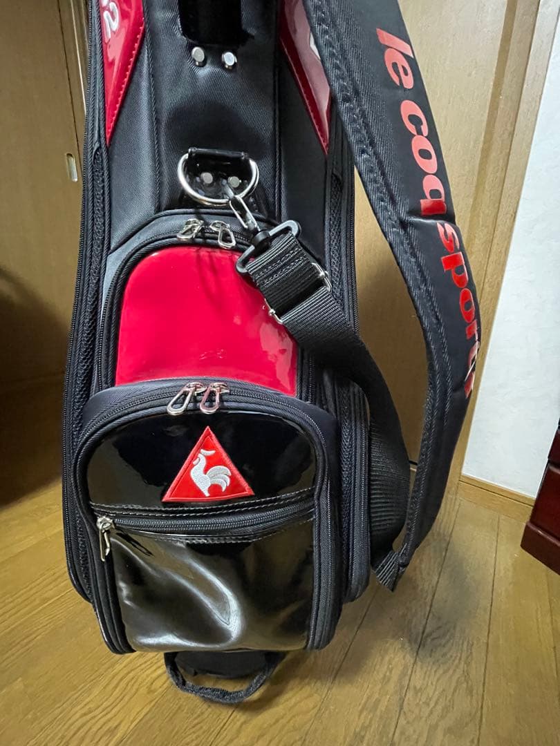 LE COQ SPORTIF ゴルフバッグ RF-1882 黒/赤