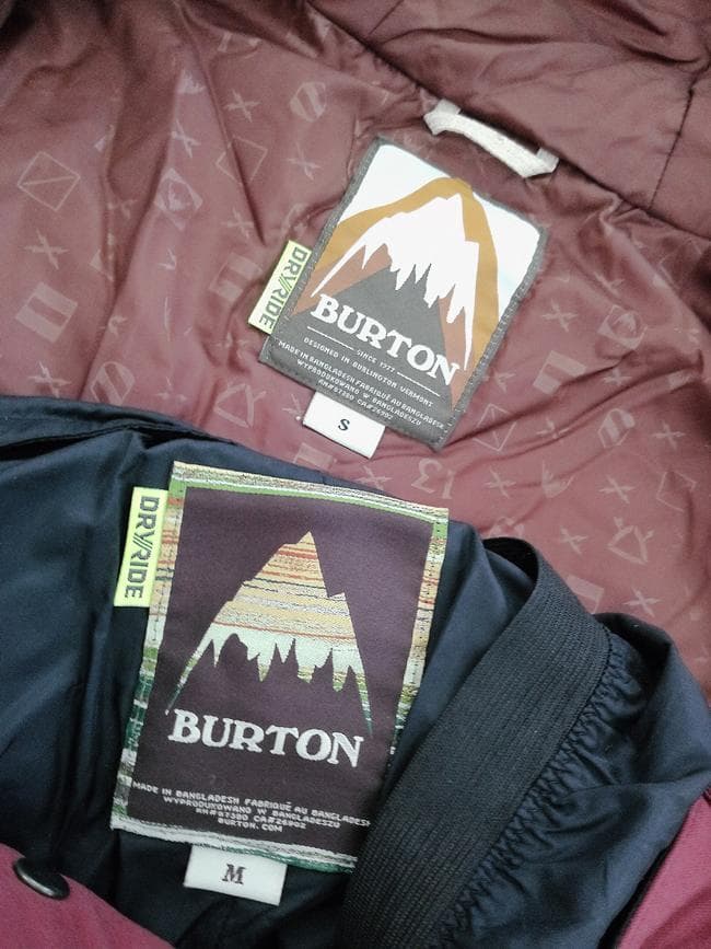 BURTON バートン DRYRIDE スノーボードウェア 上下セット S-M