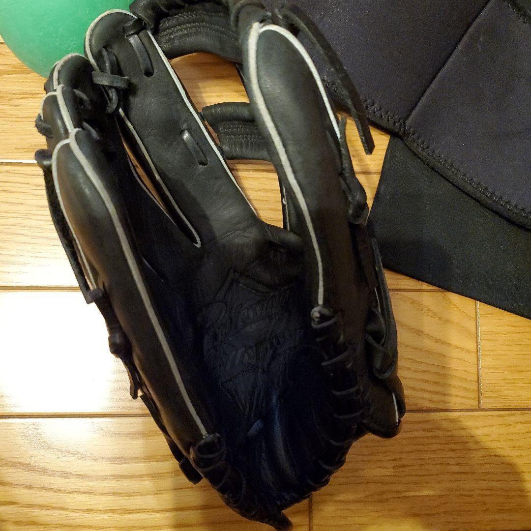 左きき用　Mizuno 野球グローブ ボール付き　巾着袋セット