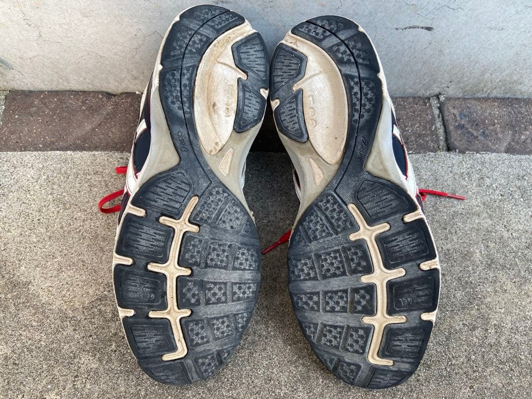 asics オーダートレーニングシューズ ネイビー/レッド27.5cm