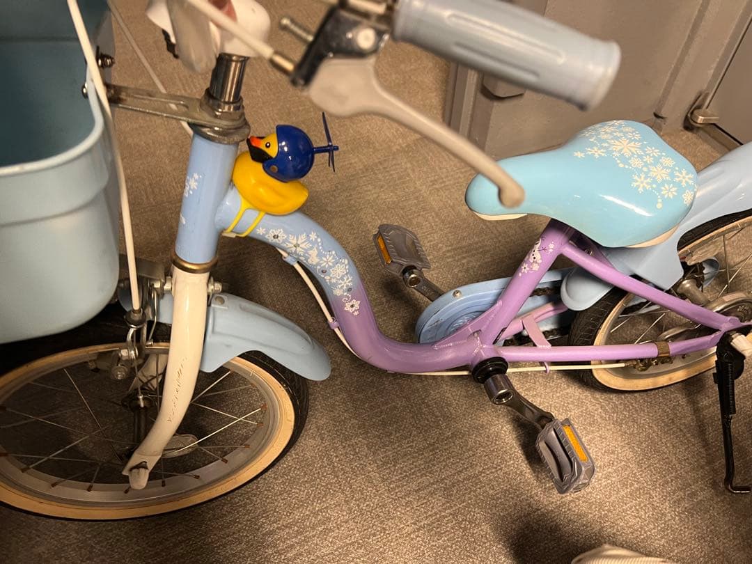 【引き取りお願いします】子供用自転車16インチ　アナと雪の女王　エルサ　アナ