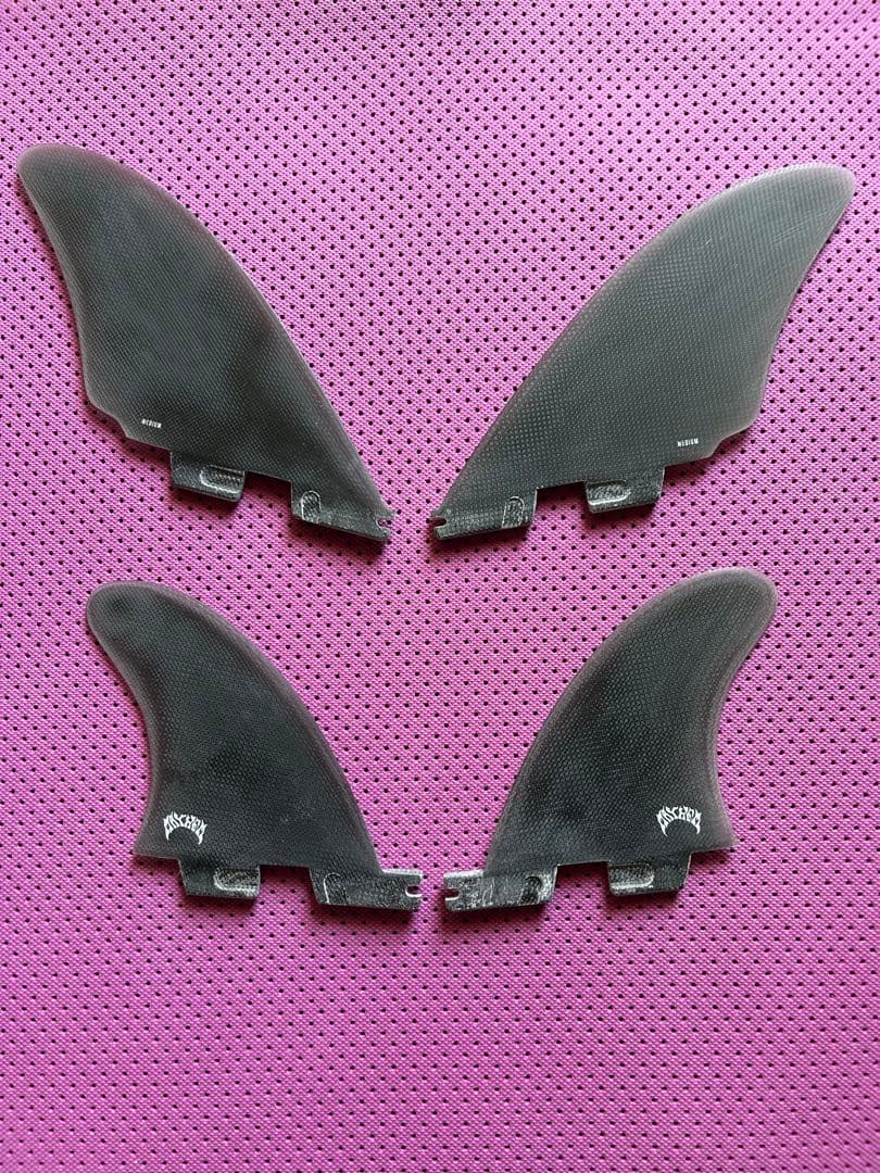 サーフィン・ボディボード FCS2 MB SPLIT KEEL QUAD FINS / FCSII