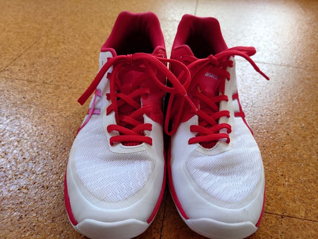 バレーボールシューズ ASICS V-SWIFT FF3 26.5cm　白/赤