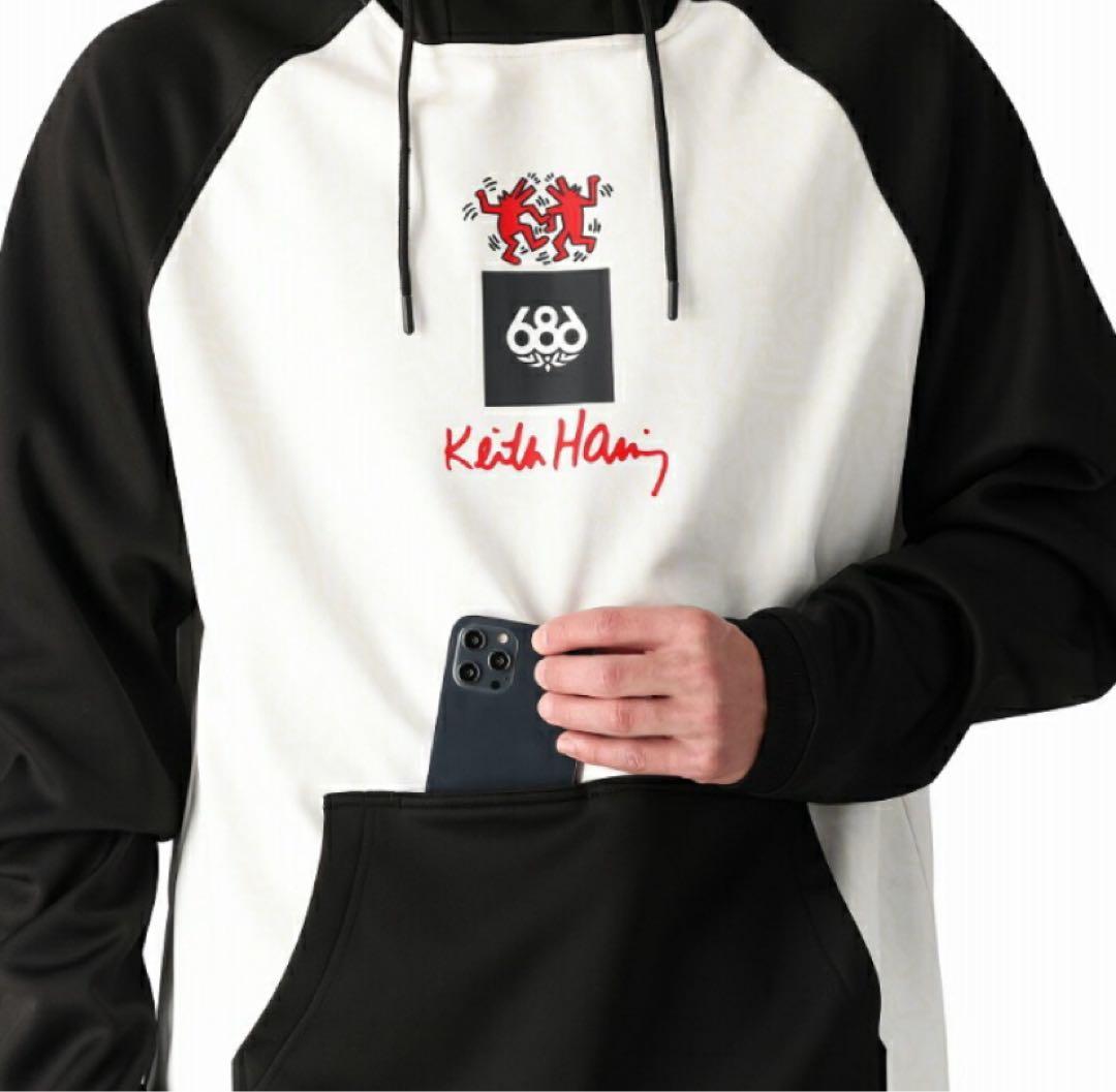 新品　686 キーズヘリング　BONDED FLEECE PULLOVER