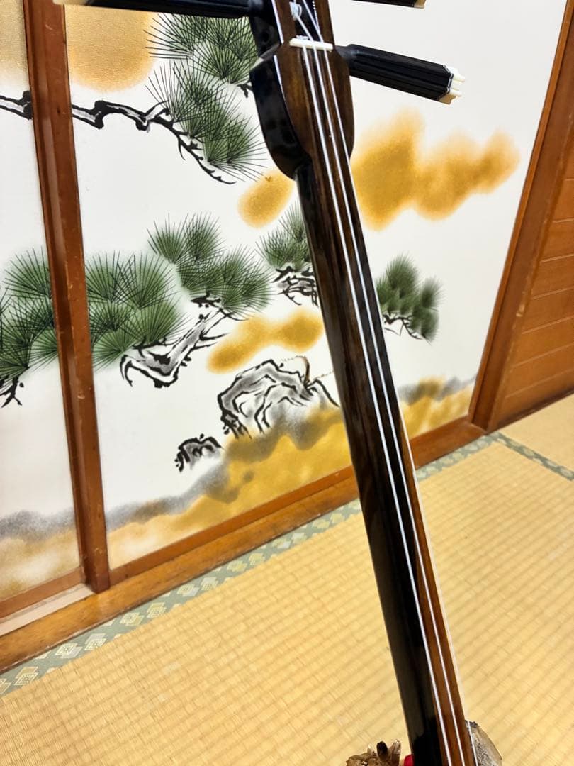 沖縄三線！上質黒木カマゴン！与那城型！本張り【一枚張り】