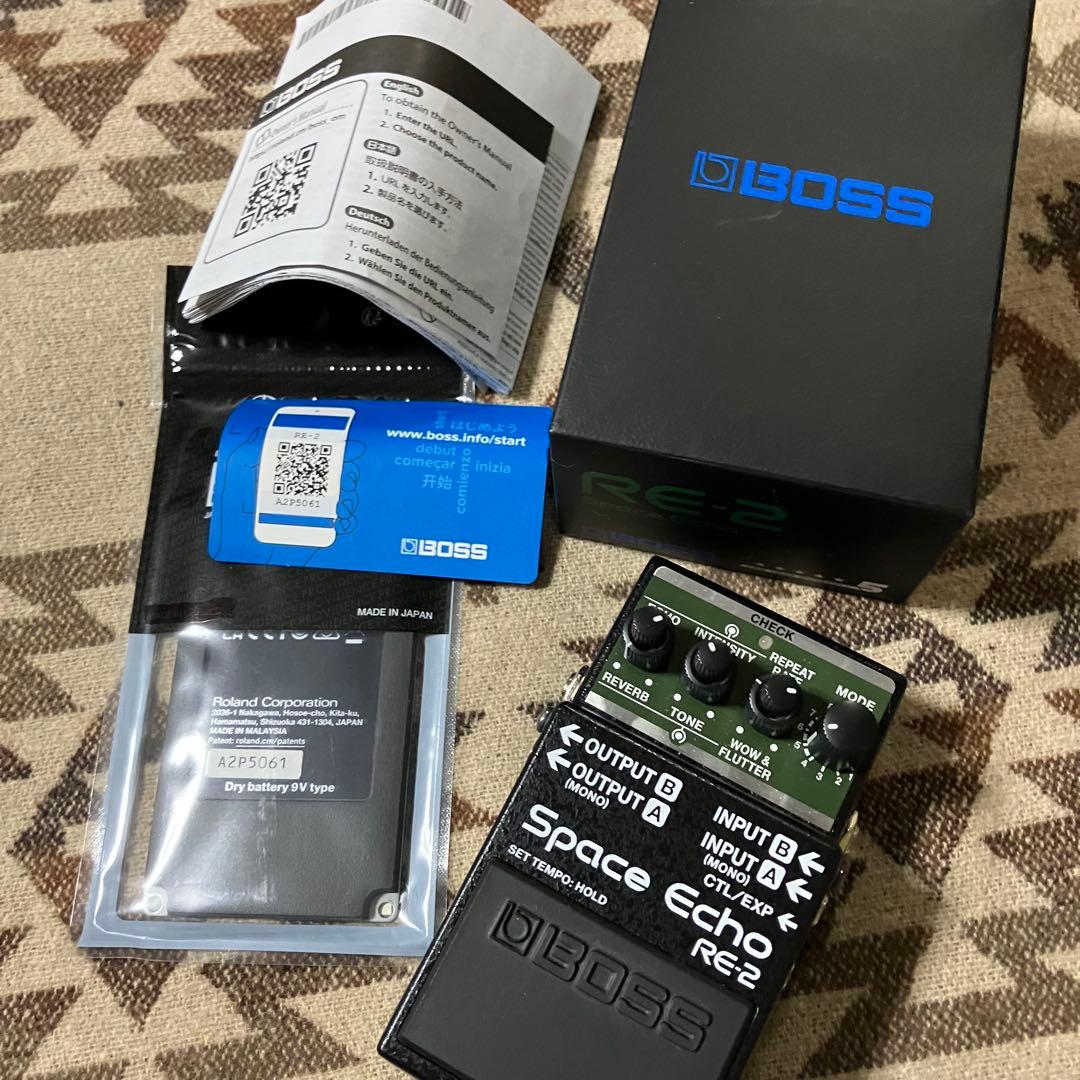 BOSS RE-2 スペースエコー ナチュラル ディレイ 超美品