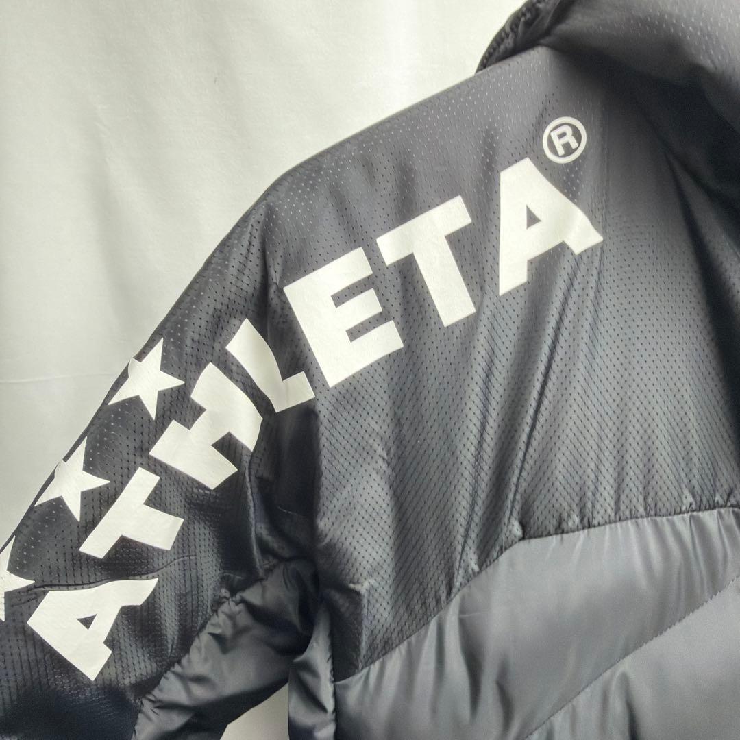 ATHLETA ベンチコート ブラック　Ｌサイズ　アスレタ　ダウンジャケット