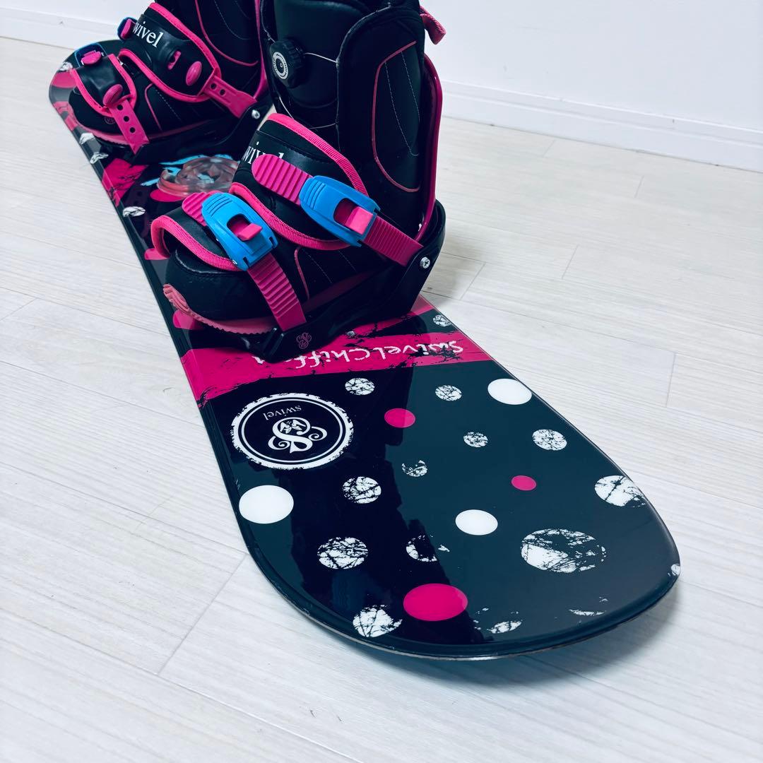 Swivel 128cm 3点セット キッズ レディース スノーボード