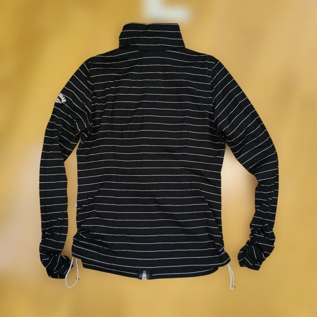 新品　Callaway ストライプ ジップアップカーディガン