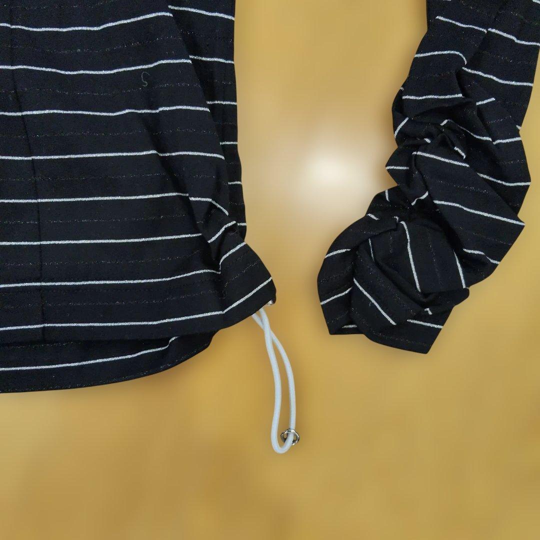 新品　Callaway ストライプ ジップアップカーディガン