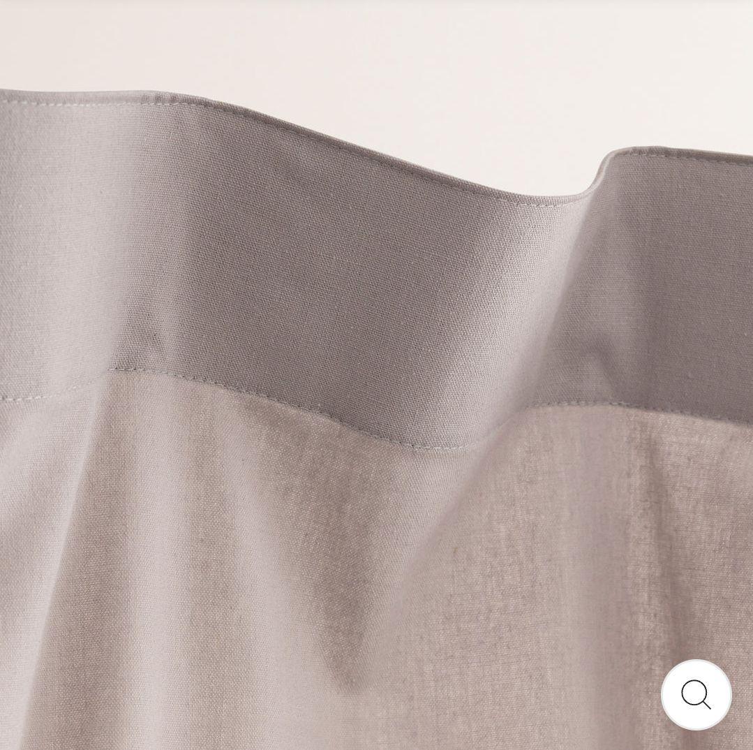 Calm - リネンフラットカーテンGray - CUR-122-GY中古