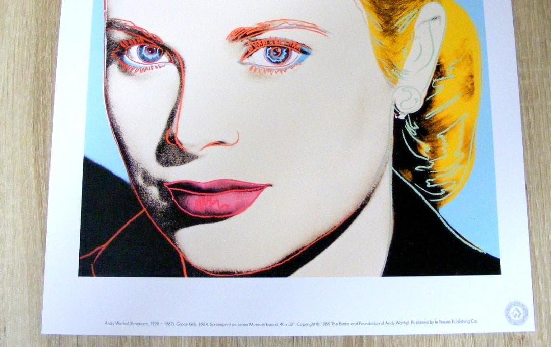 ウォーホル Grace Kelly (1983) ドイツ製ポスター