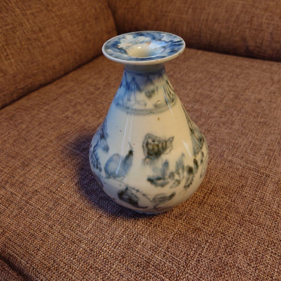 李朝染付徳利