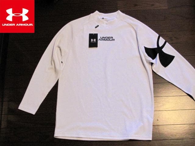 Under Armour M's Golf XL ホワイト モックネックシャツ