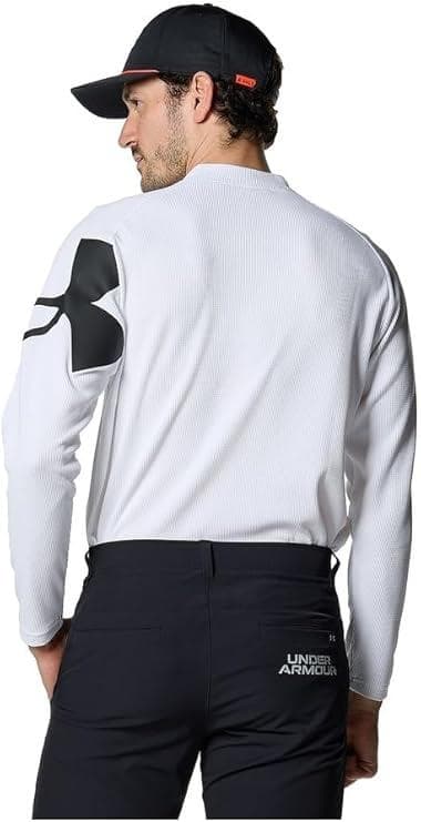 Under Armour M's Golf XL ホワイト モックネックシャツ