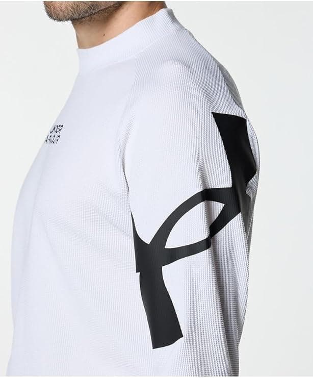 Under Armour M's Golf XL ホワイト モックネックシャツ