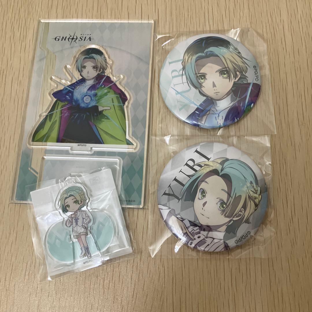 くじ引き堂 ユーリ 缶バッジ アクスタ 4点セット