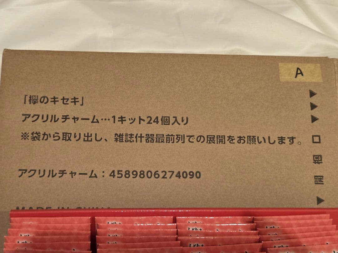 【未使用】欅坂46 アクリルチャーム　１ケース (24個　まとめ売り