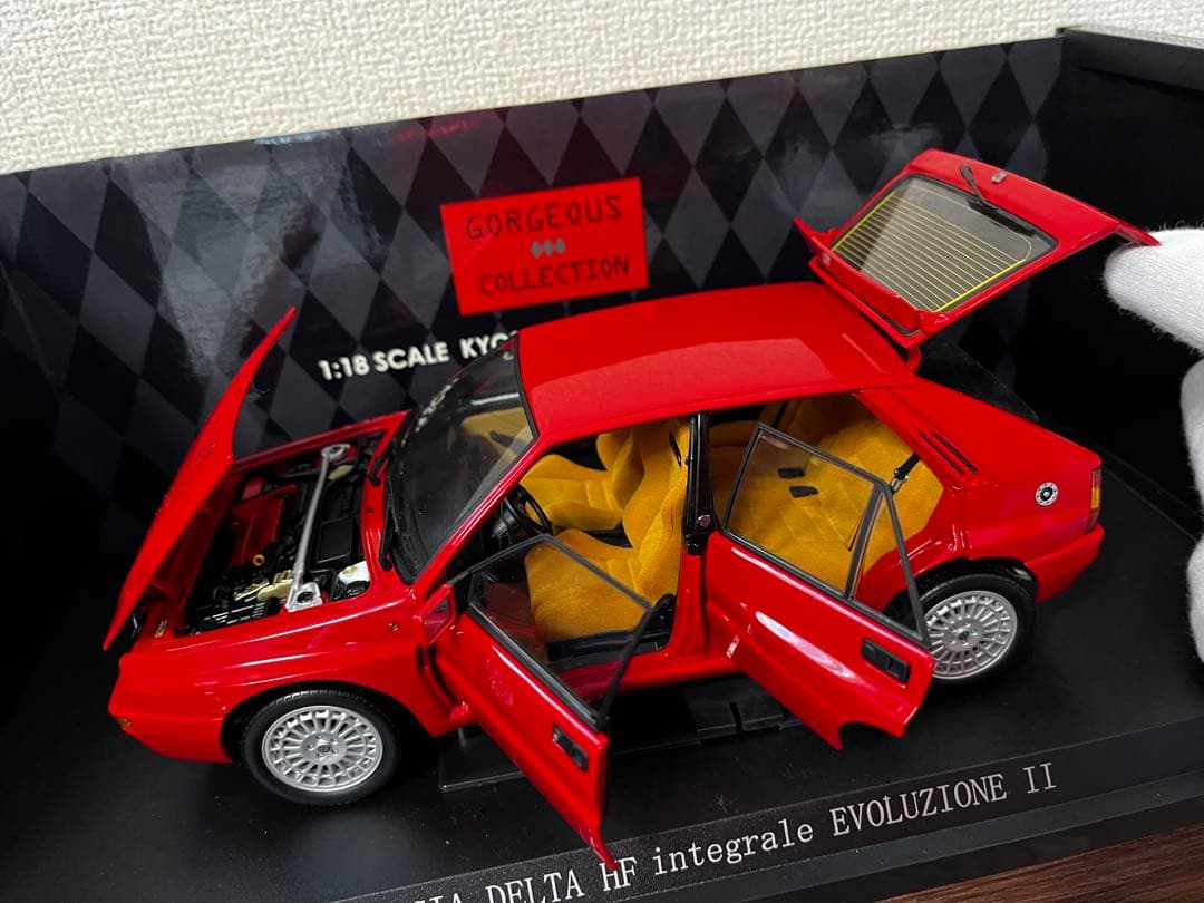 京商　ランチアデルタ　赤　1/18 エボ2 開封未展示品