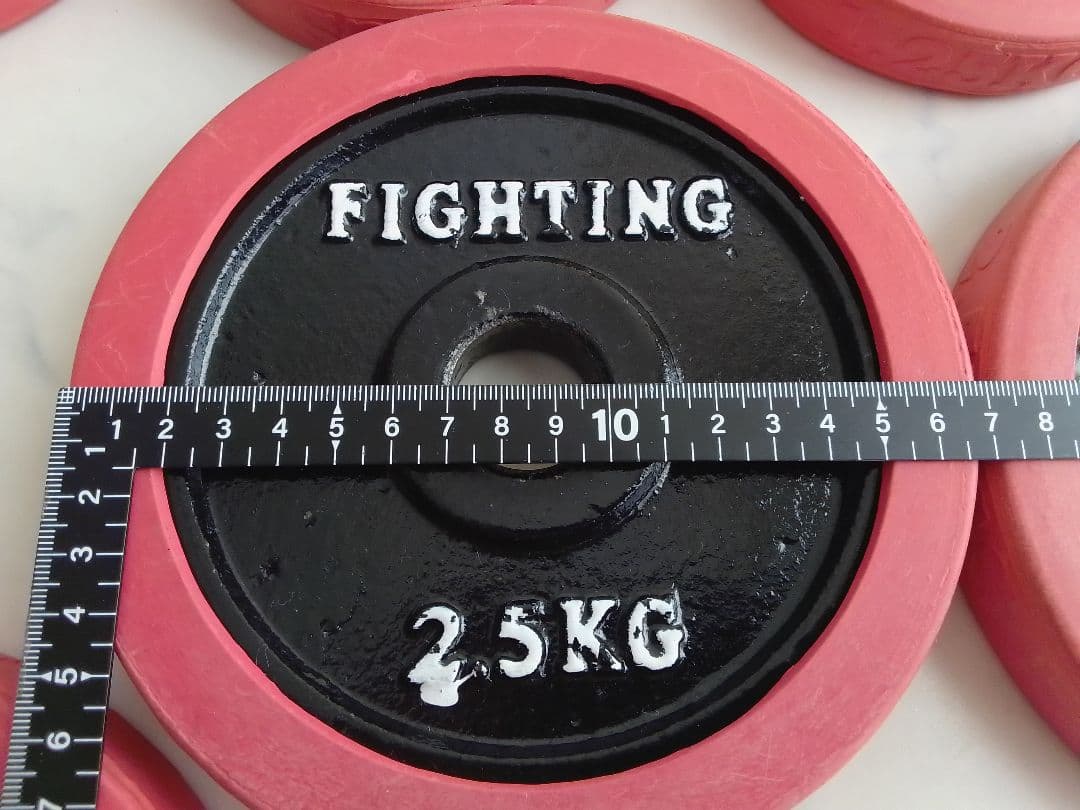 ファイティングロード ダンベル ラバー付 約20kg 28mm径 1.25 ①