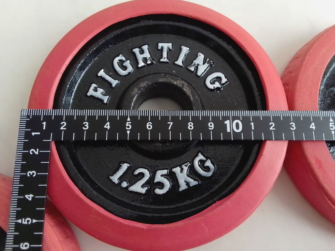 ファイティングロード ダンベル ラバー付 約20kg 28mm径 1.25 ①