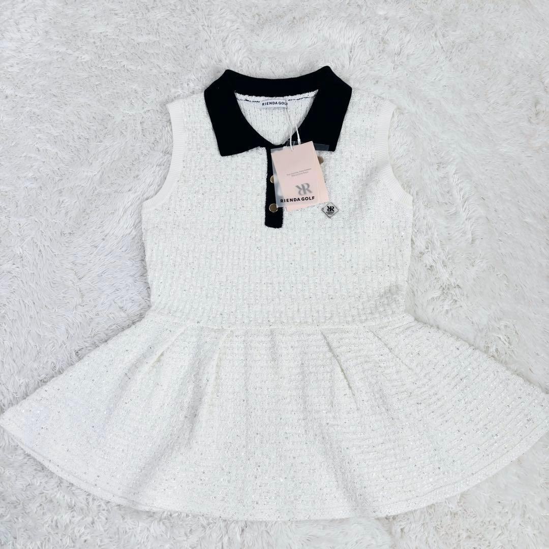新品✨リエンダゴルフ　リエンダスエルタ　ゴルフ　ノースリーブ　ペプラム