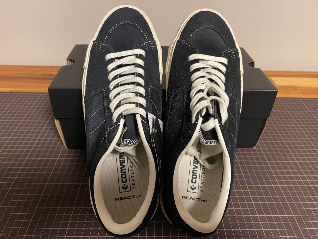 CONVERSEコンバースSKATESTAR SK OXスエードブラック27.5