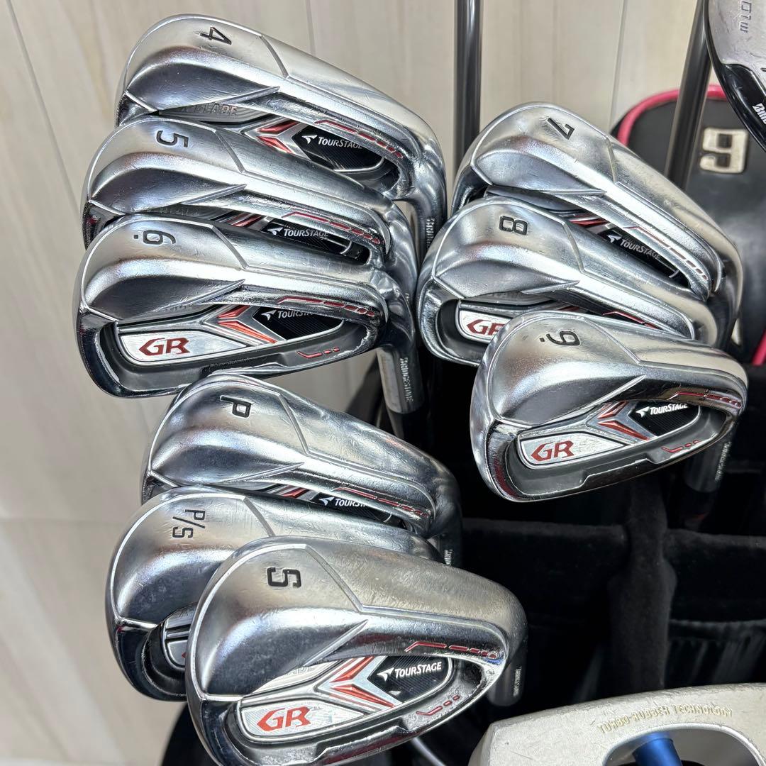 【メンズ右】ツアーステージ X-DRIVE GR メンズゴルフセット14本セット