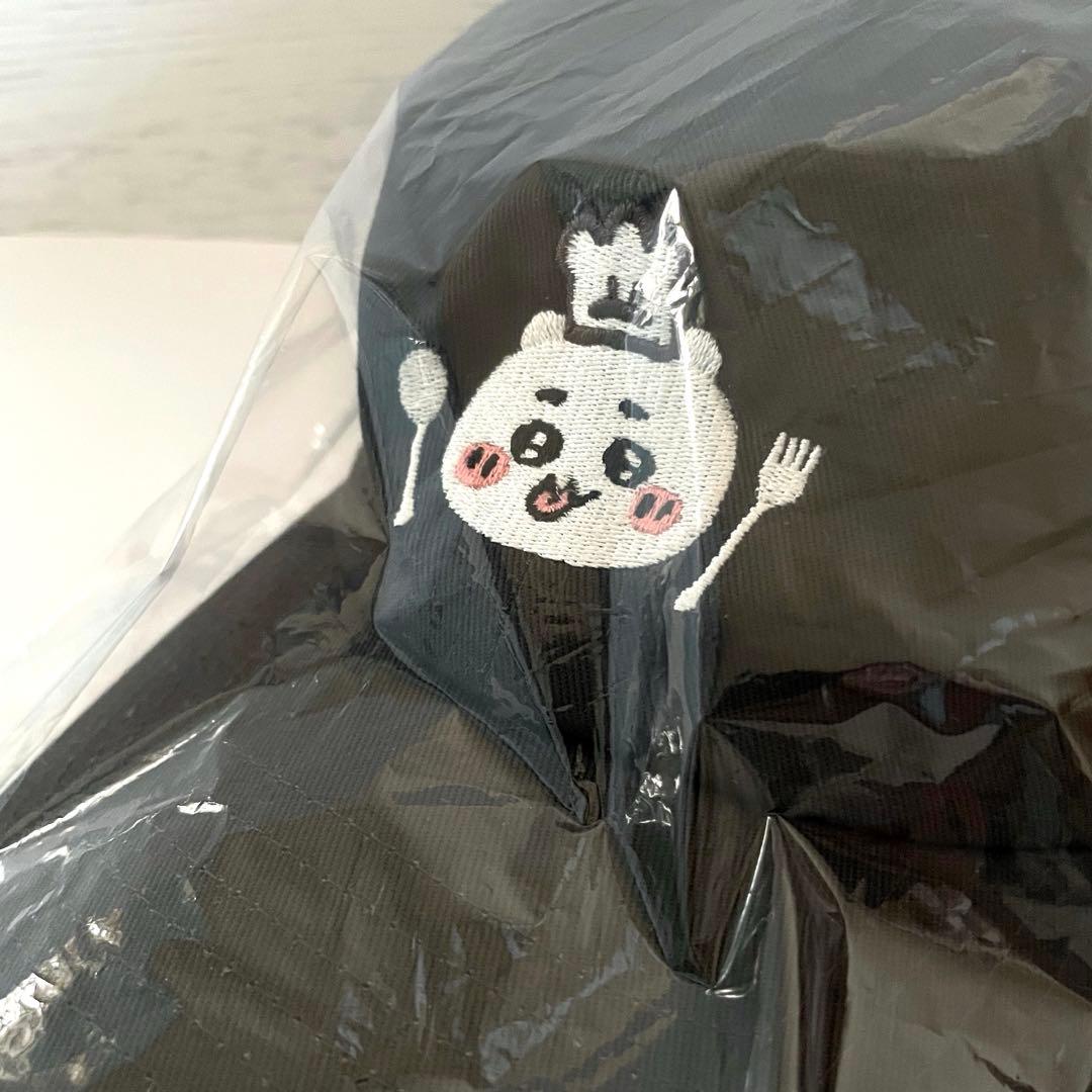 ちいかわ レストラン キャップ 帽子 ヴィンテージ ブラック 黒