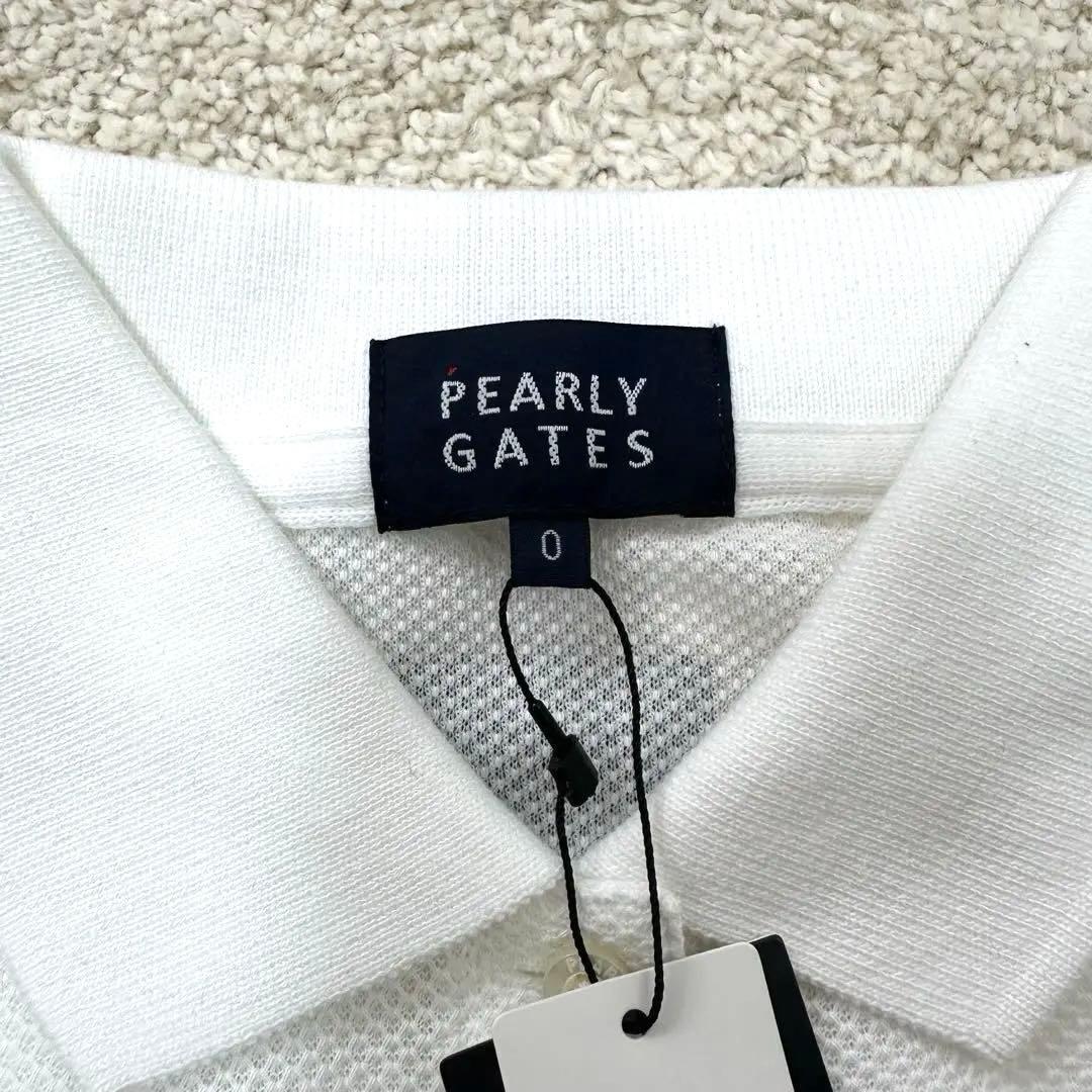 新品　PEARLY GATES パーリーゲイツホワイト ポロシャツ 半袖サイズ0