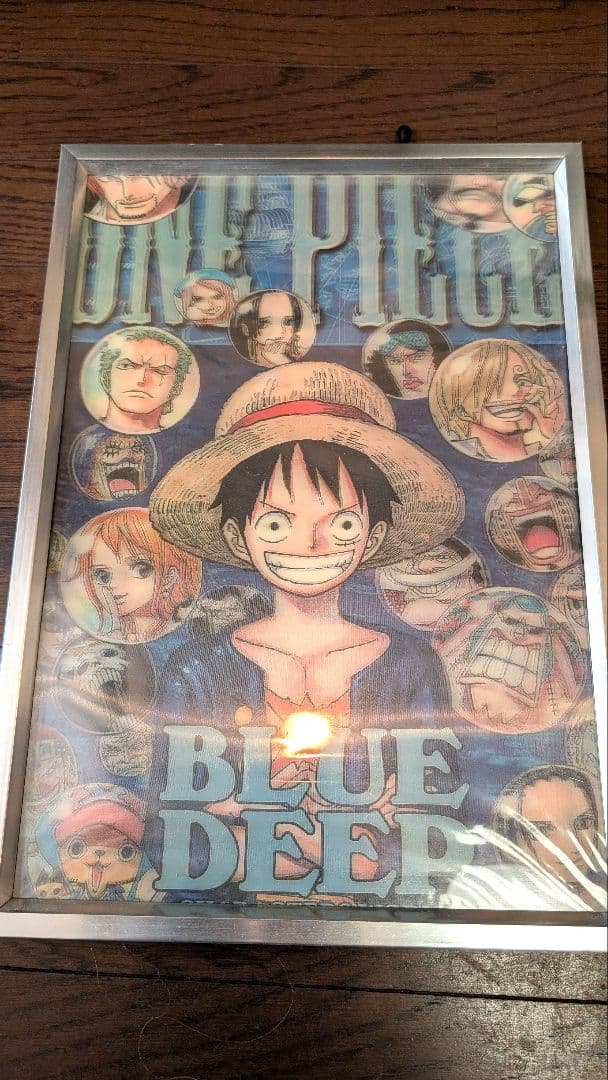 ONE PIECE BLUE DEEP 3Dポスター額入り