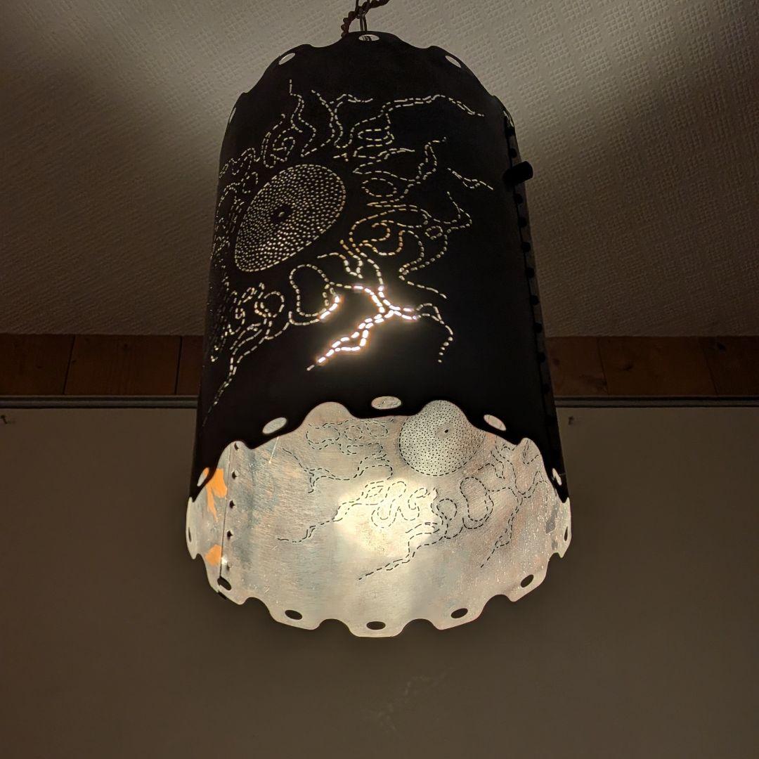 銅板のペンダントライト　coqqer