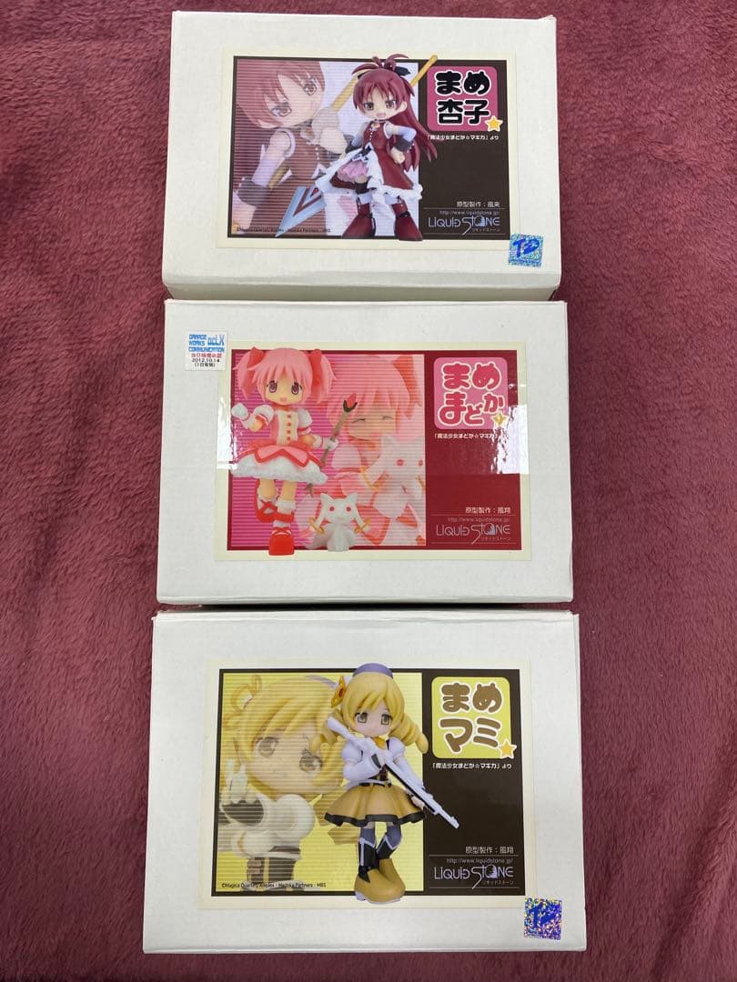未組立　まめ3種　まめしき 魔法少女まどか☆マギカ　まどか&巴マミ&杏子　キット