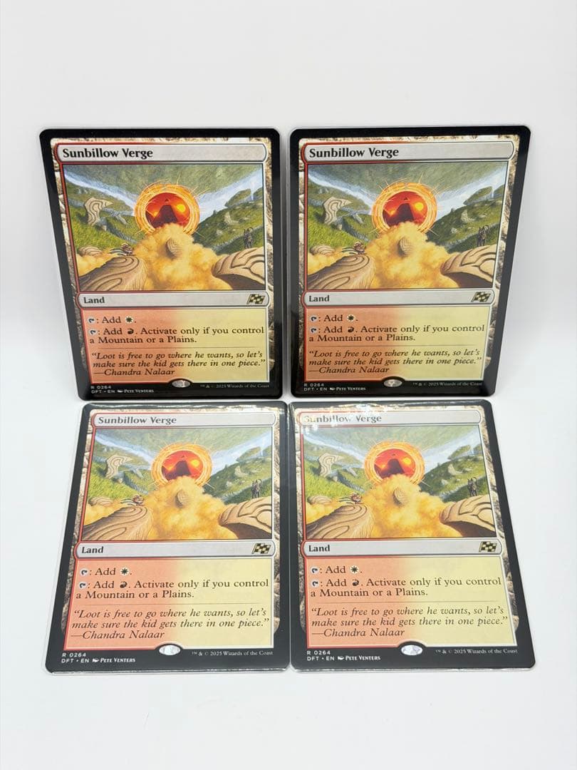 MTG シングル販売　サンビロウの境界　4枚　英語版