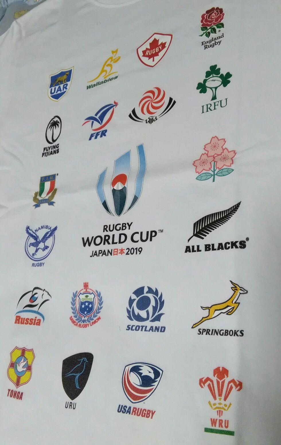 お宝【新品】ラグビーワールドカップ2019年　公式　ホワイト　記念Tシャツ　M