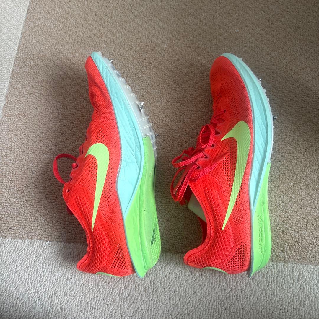 Nike スパイクシューズ オレンジ/ライムグリーン