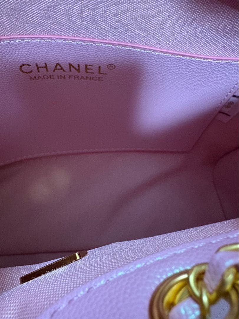 CHANEL ピンク キルティングバッグ