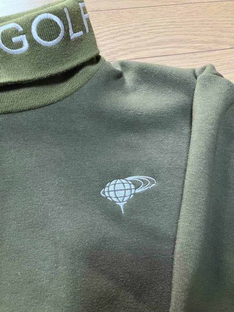 BEAMS GOLF ハイネックセーター オリーブ